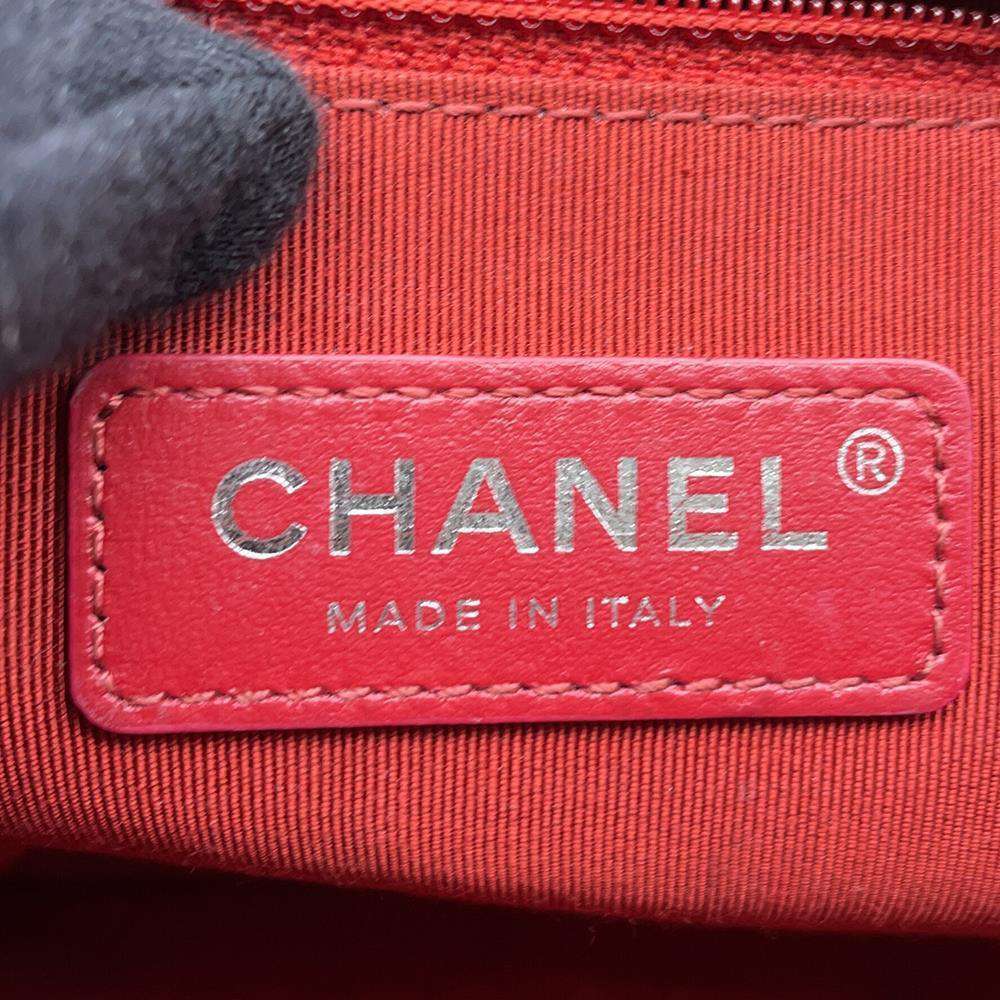 CHANEL Chain logo 2WAY Shoulder Bag RedAS1779 Leather