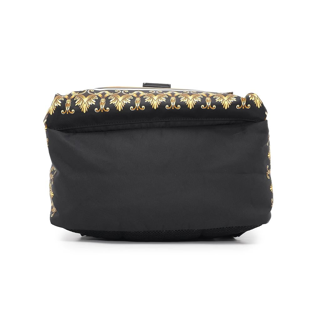 FENDI Fendace Backpack Black/Yellow7VZ066 Nylon