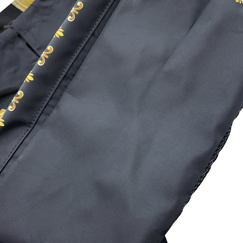 FENDI Fendace Backpack Black/Yellow7VZ066 Nylon