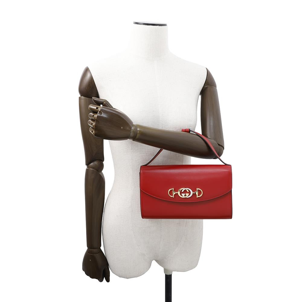 GUCCI Zumi ChainShoulder Red572375 Leather