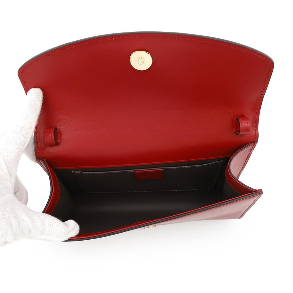 GUCCI Zumi ChainShoulder Red572375 Leather