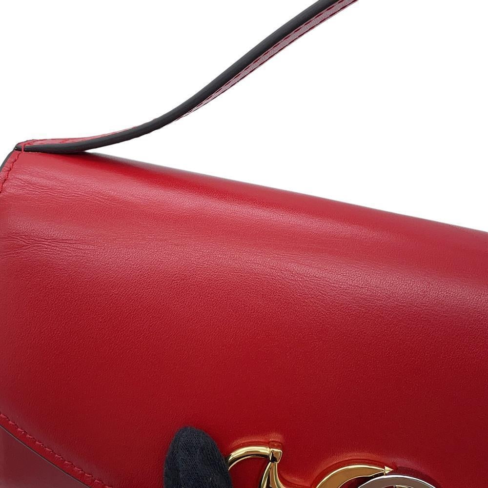 GUCCI Zumi ChainShoulder Red572375 Leather