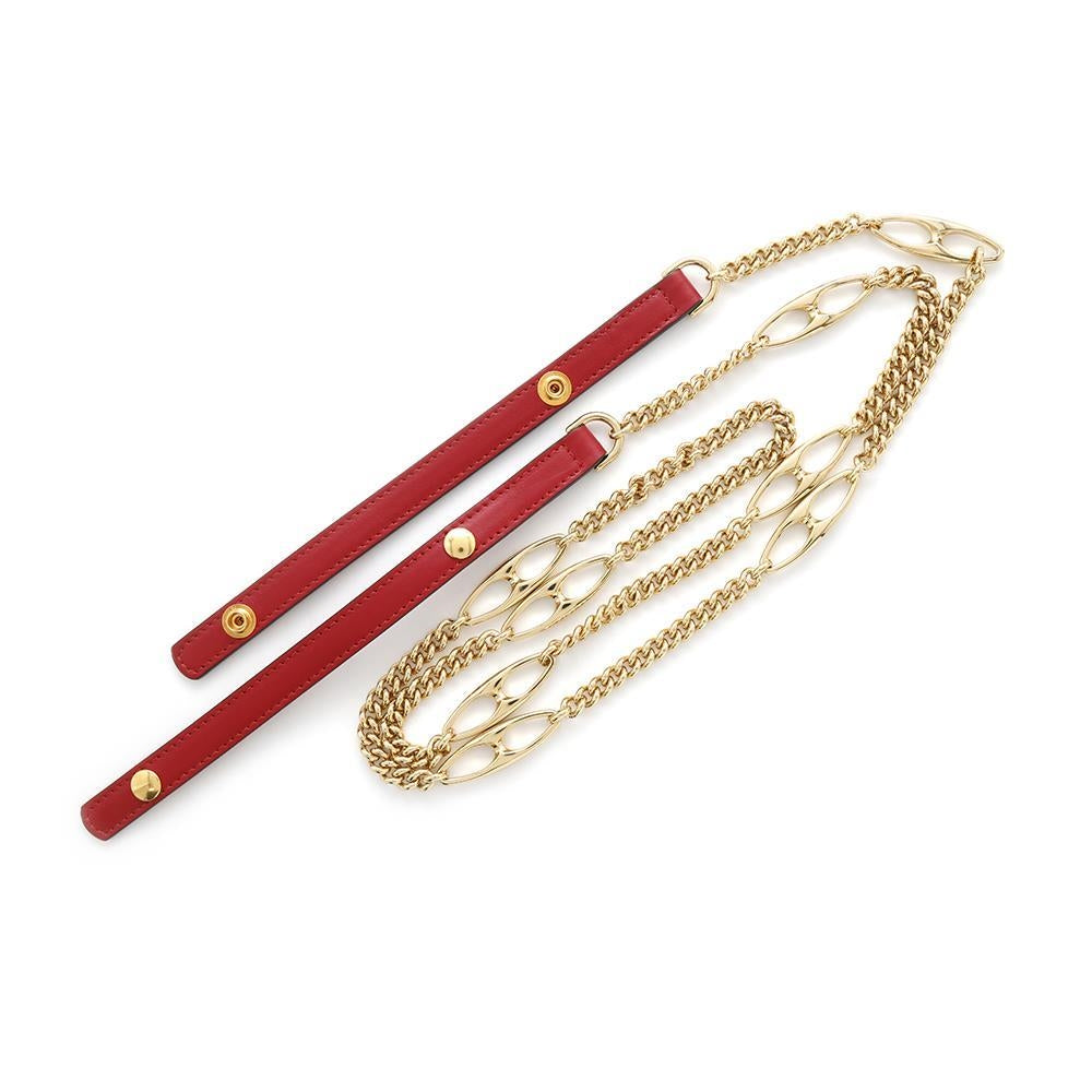 GUCCI Zumi ChainShoulder Red572375 Leather