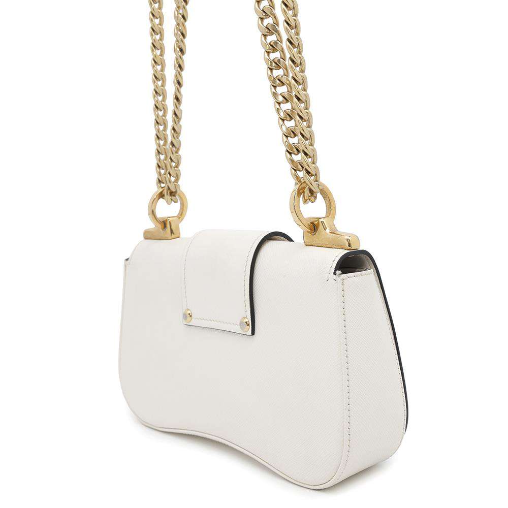 PRADA Sydney 2WAYBag White1BD219 Leather