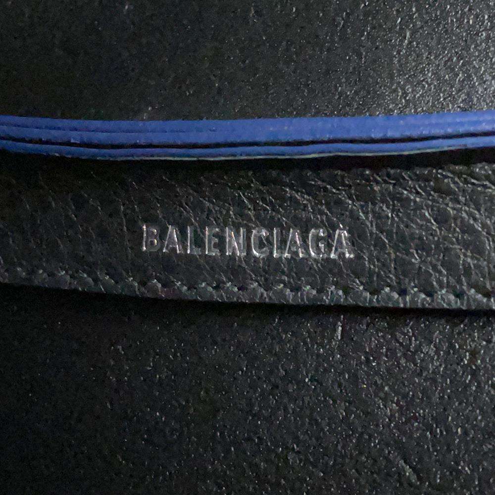 BALENCIAGA Everyday Tote Blue475199 Leather Size S
