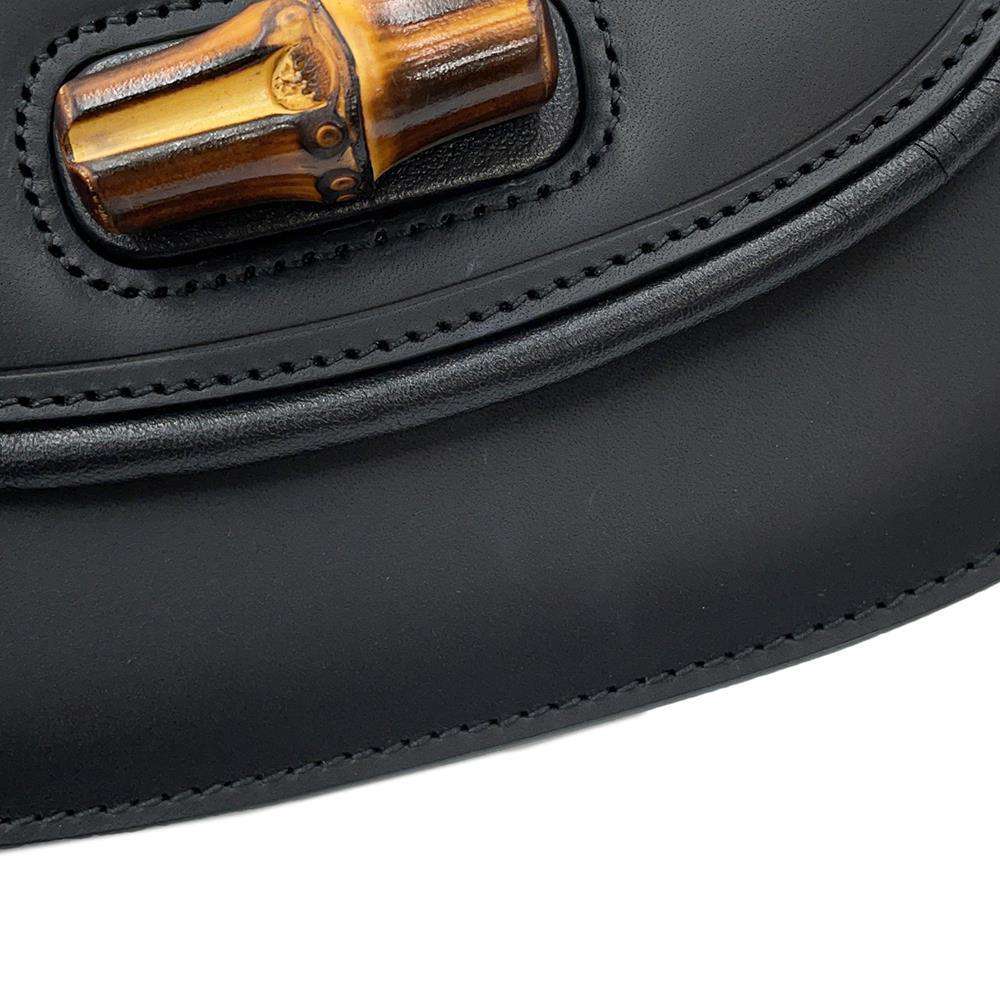 GUCCI Bamboo 1947 Mini Belt Bag Black681137 Leather