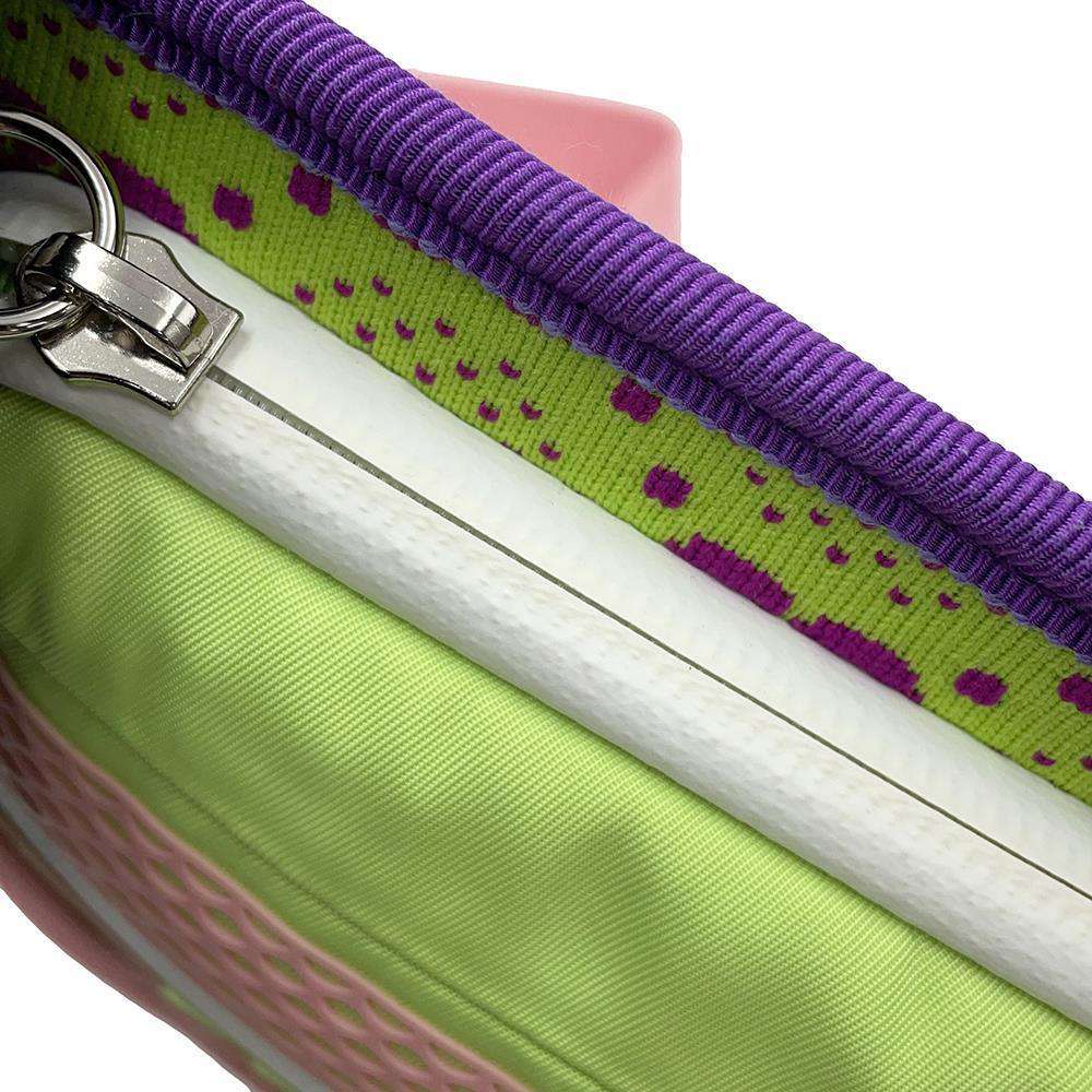 GUCCI GGNylon Belt Bag Green/Pink/Purple752102 Nylon Rubber