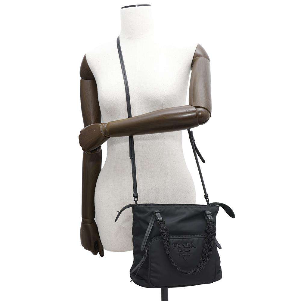 PRADA 2WAYShoulder Black1BA207 Nylon
