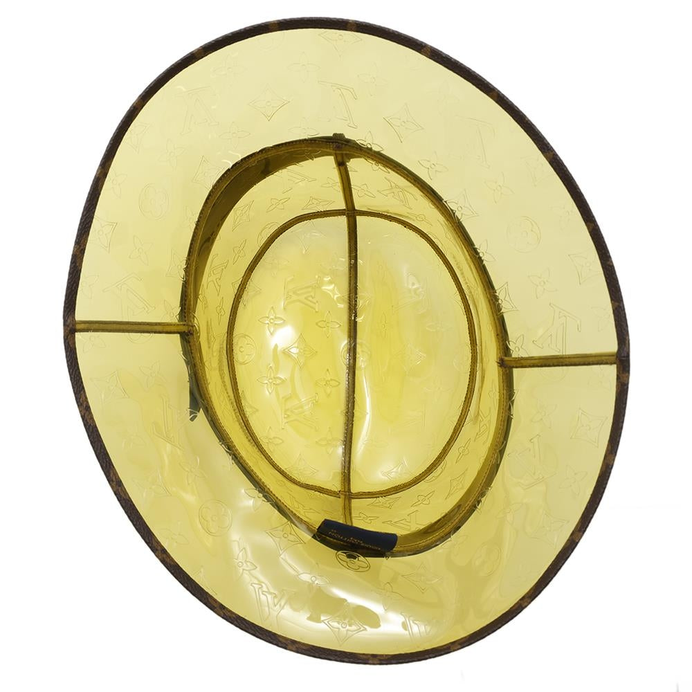 LOUIS VUITTON Hat・Monogram Raincoat Size 60 YellowMP2647 Plastics Monogram