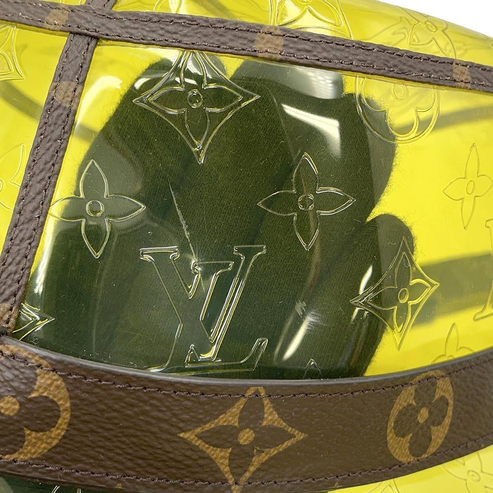 LOUIS VUITTON Hat・Monogram Raincoat Size 60 YellowMP2647 Plastics Monogram