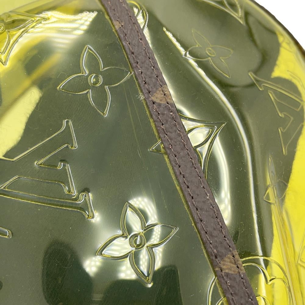 LOUIS VUITTON Hat・Monogram Raincoat Size 60 YellowMP2647 Plastics Monogram