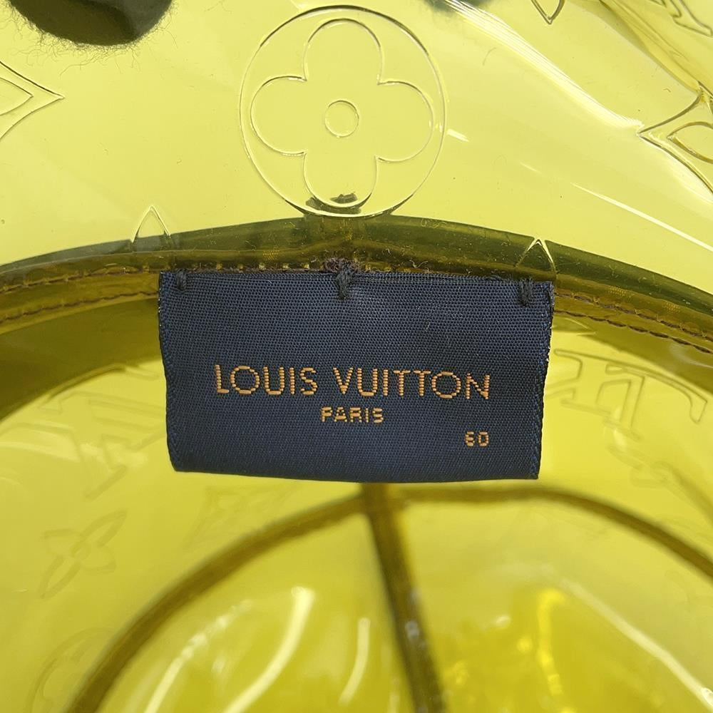 LOUIS VUITTON Hat・Monogram Raincoat Size 60 YellowMP2647 Plastics Monogram