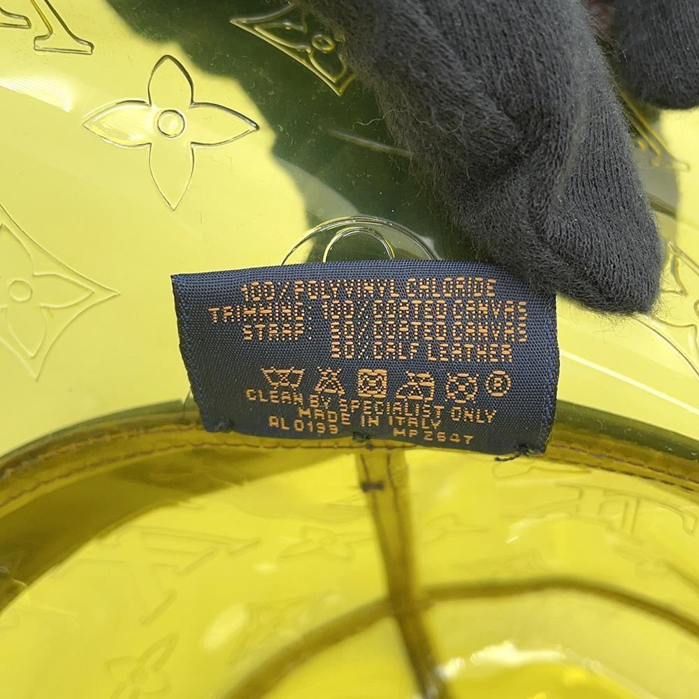 LOUIS VUITTON Hat・Monogram Raincoat Size 60 YellowMP2647 Plastics Monogram