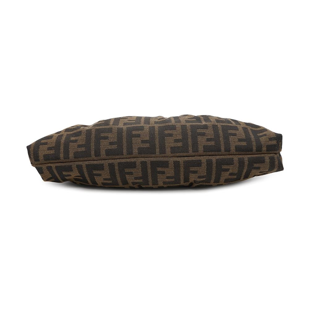 FENDI Zucca Pattern one belt Brown8BR445 Canvas Leather
