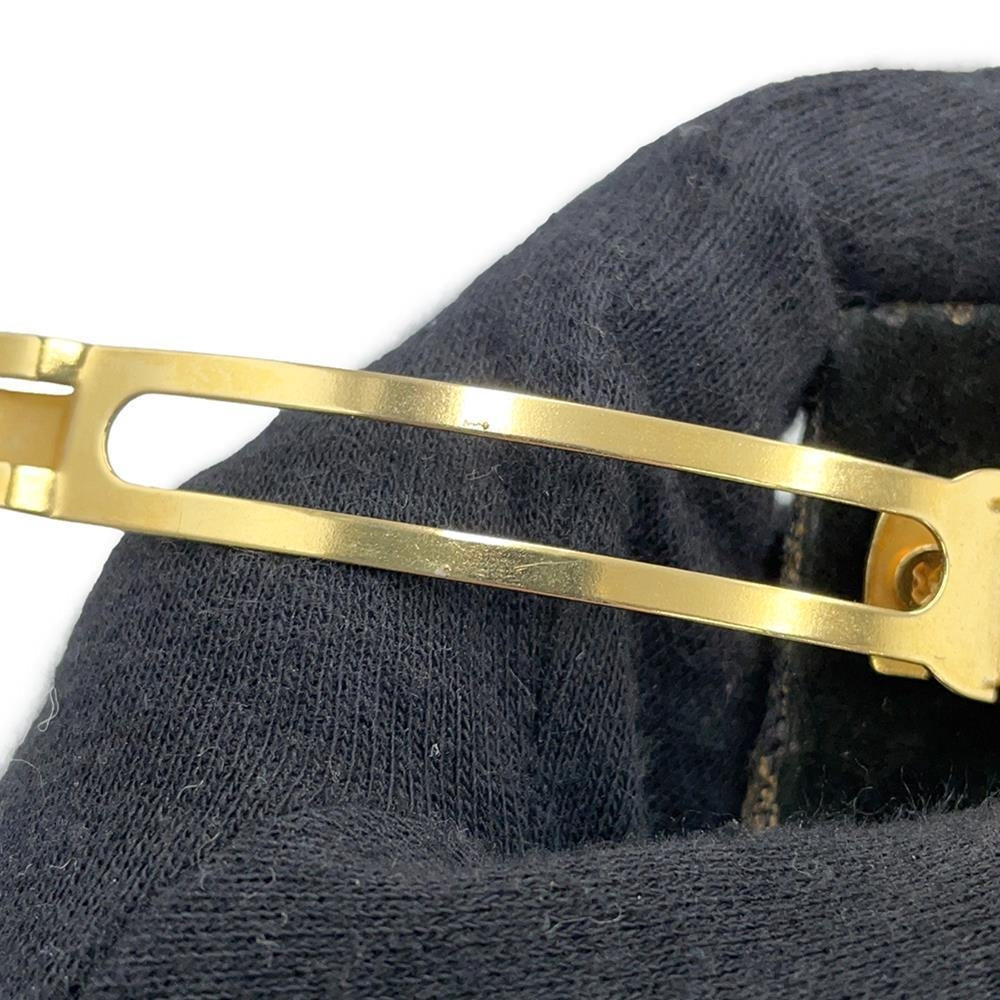 FENDI Zucca Pattern Barrette Brown Canvas