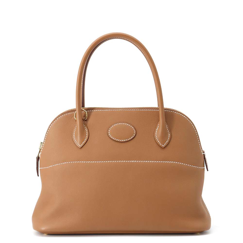 HERMES Bolide Gold Swift Leather Size 27