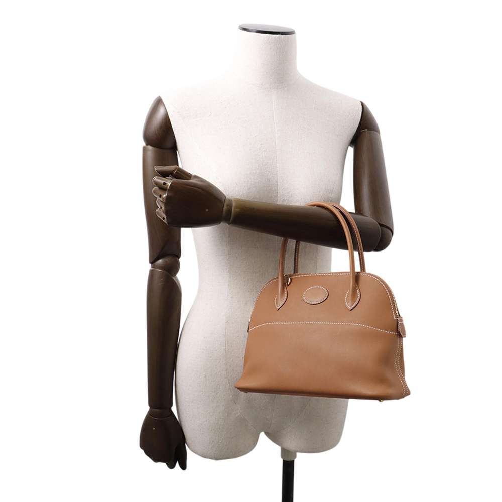 HERMES Bolide Gold Swift Leather Size 27