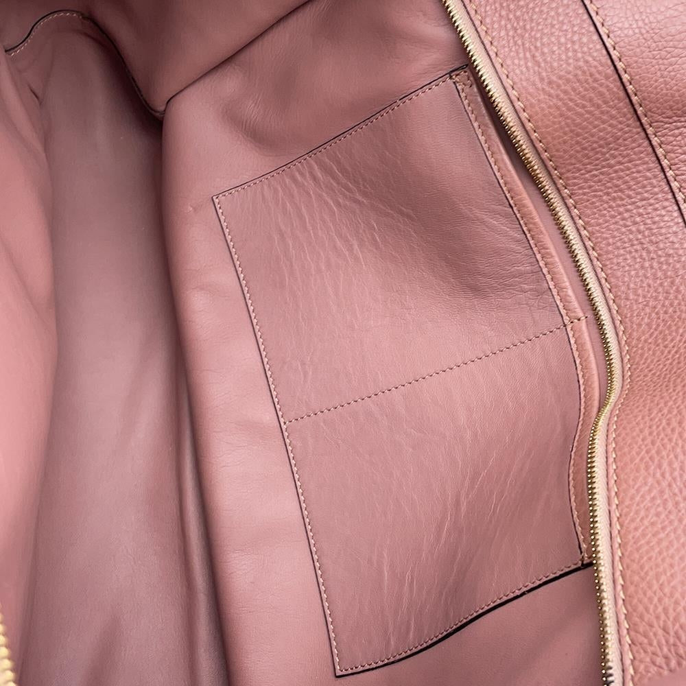 Valentino Garavani Braided handle tote PinkBrown Leather