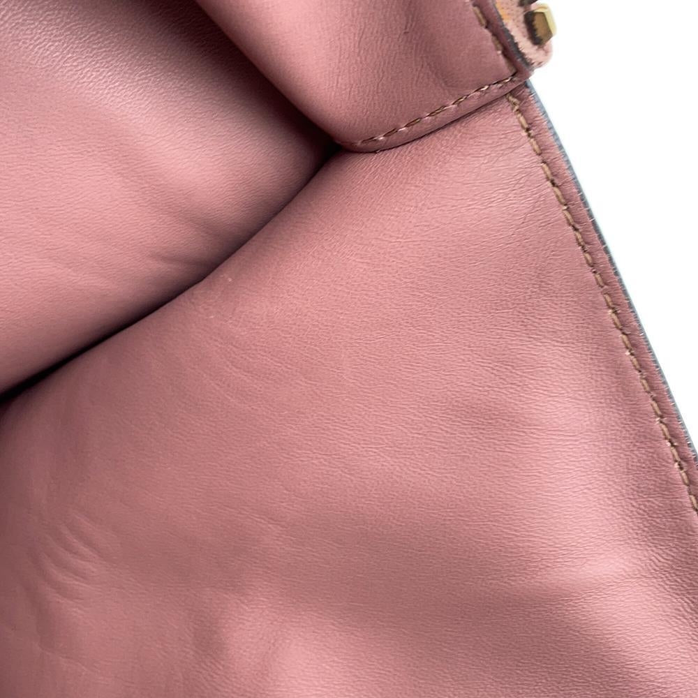 Valentino Garavani Braided handle tote PinkBrown Leather