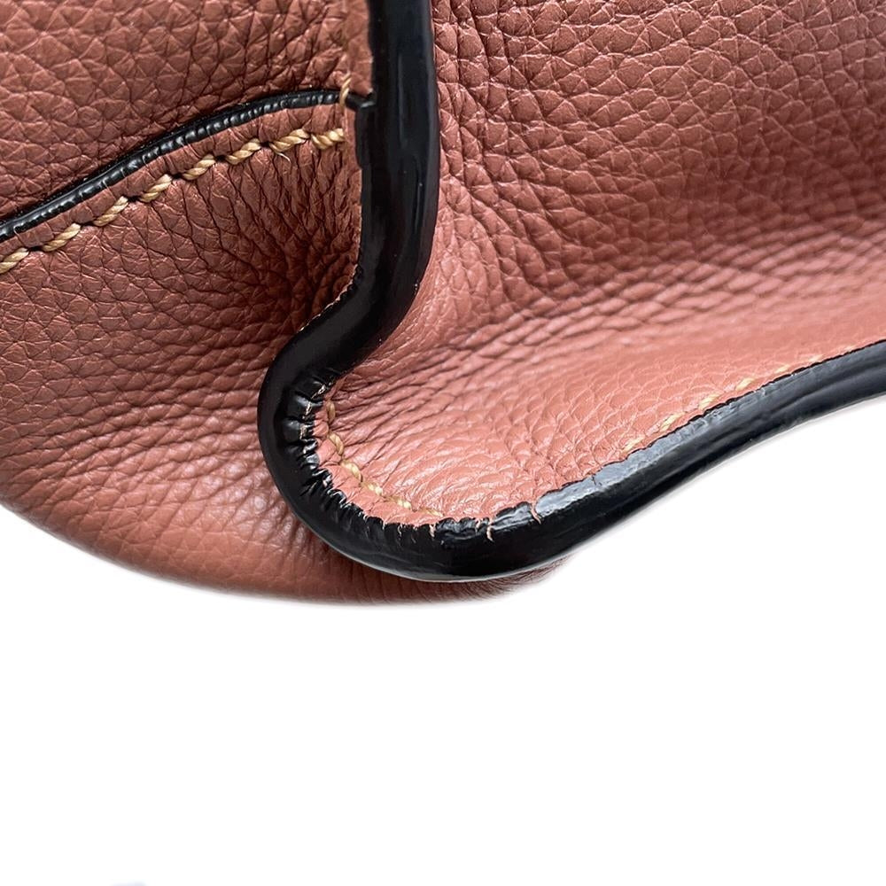 Valentino Garavani Braided handle tote PinkBrown Leather