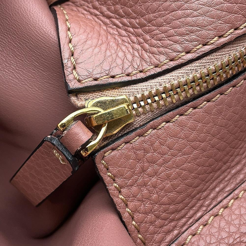 Valentino Garavani Braided handle tote PinkBrown Leather