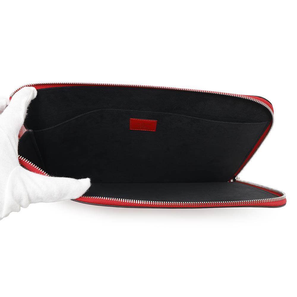 LOUIS VUITTON Pochette Jour RedM67722 Epi Leather Supreme Size GM