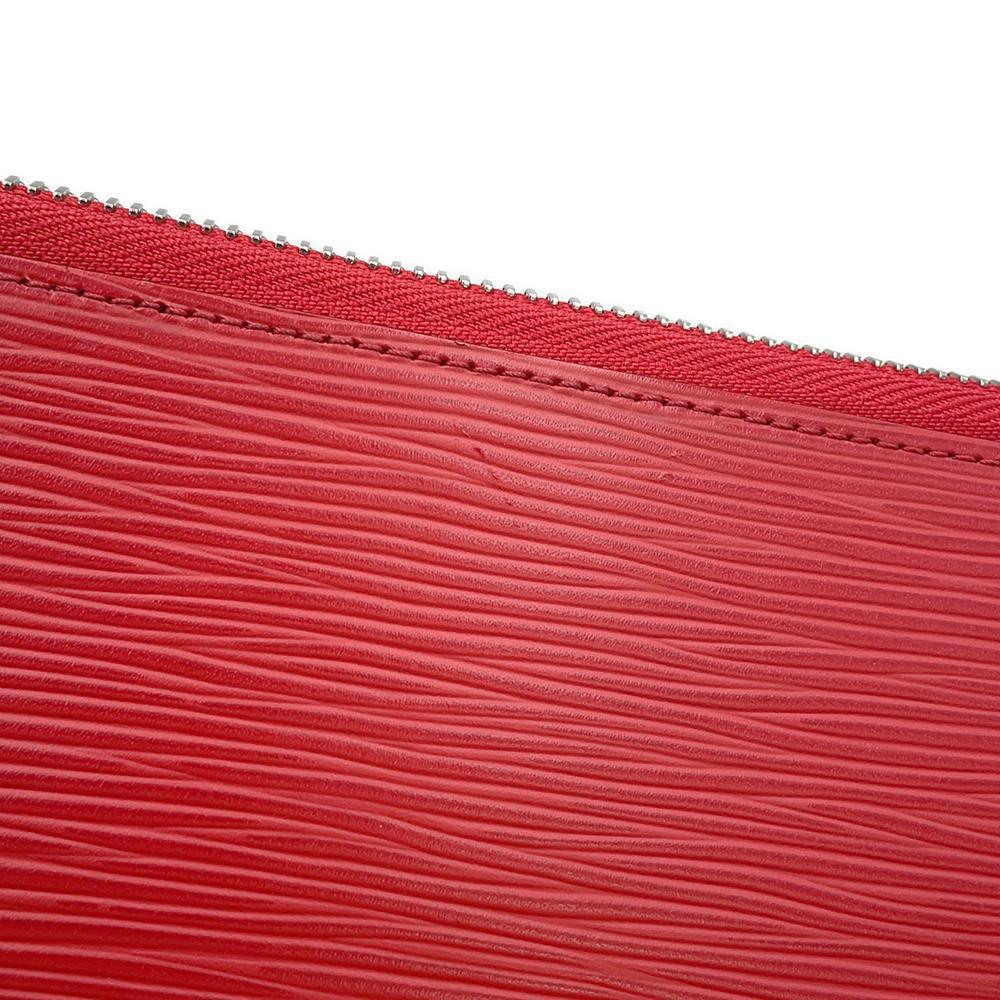 LOUIS VUITTON Pochette Jour RedM67722 Epi Leather Supreme Size GM
