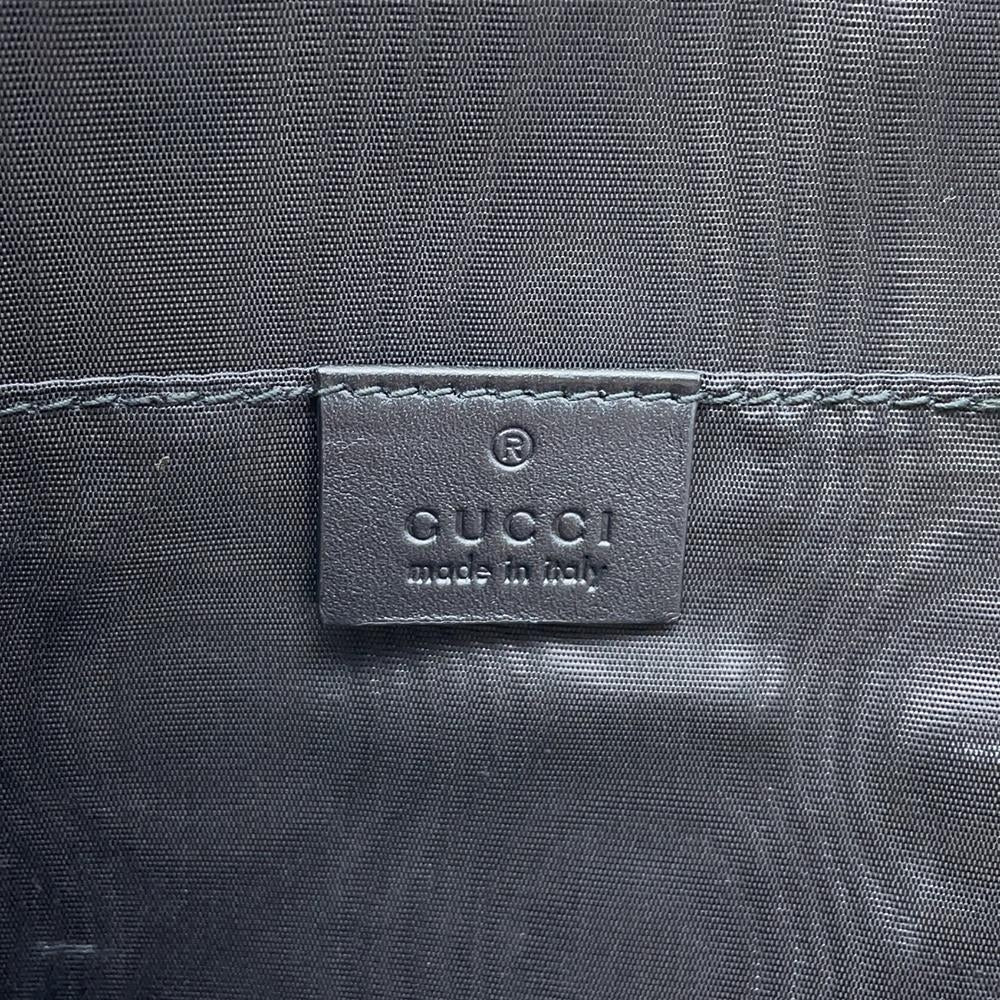 GUCCI Sega collaboration GUCCY logo Clutch Bag Black/Gold523441 Leather