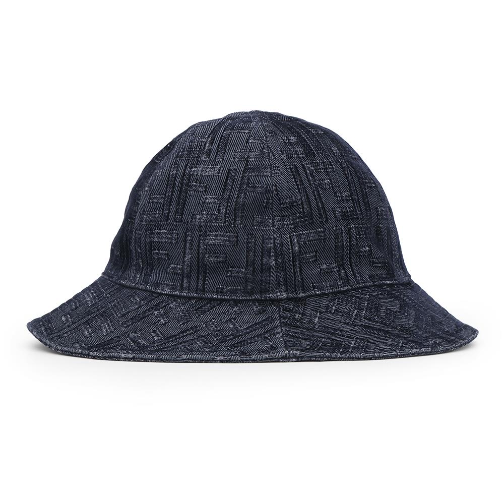 FENDI Zucca Pattern Hat Size M NavyFXQ982 Cotton65% Polyester35%