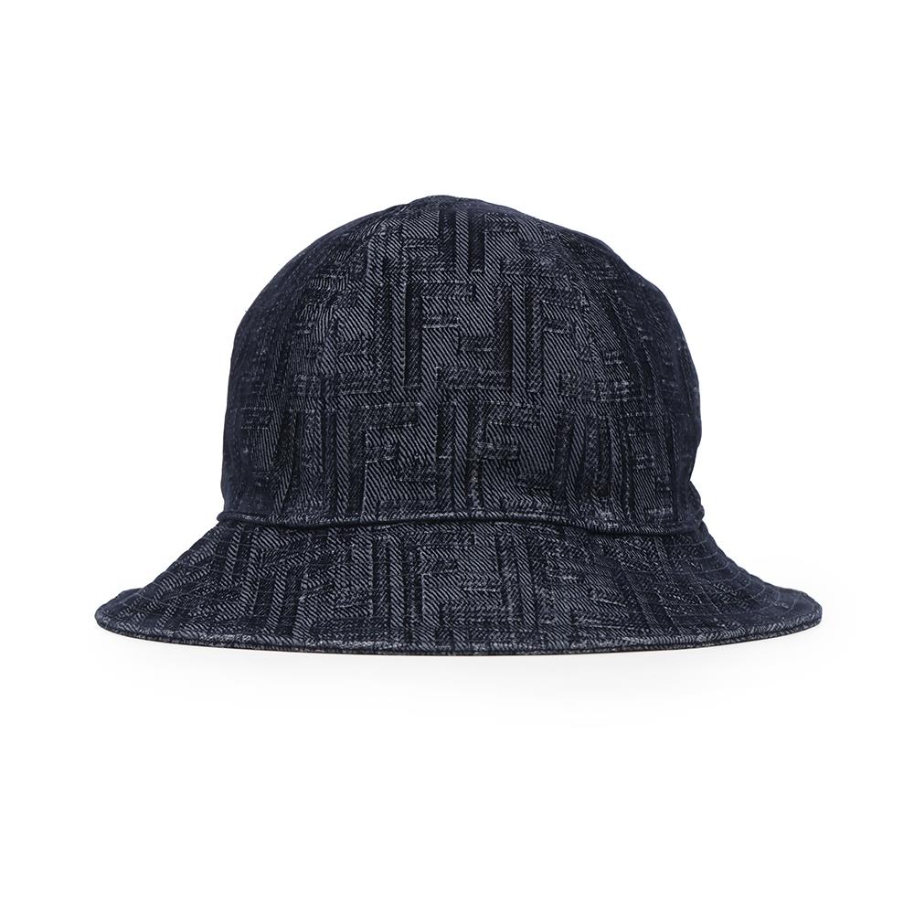 FENDI Zucca Pattern Hat Size M NavyFXQ982 Cotton65% Polyester35%