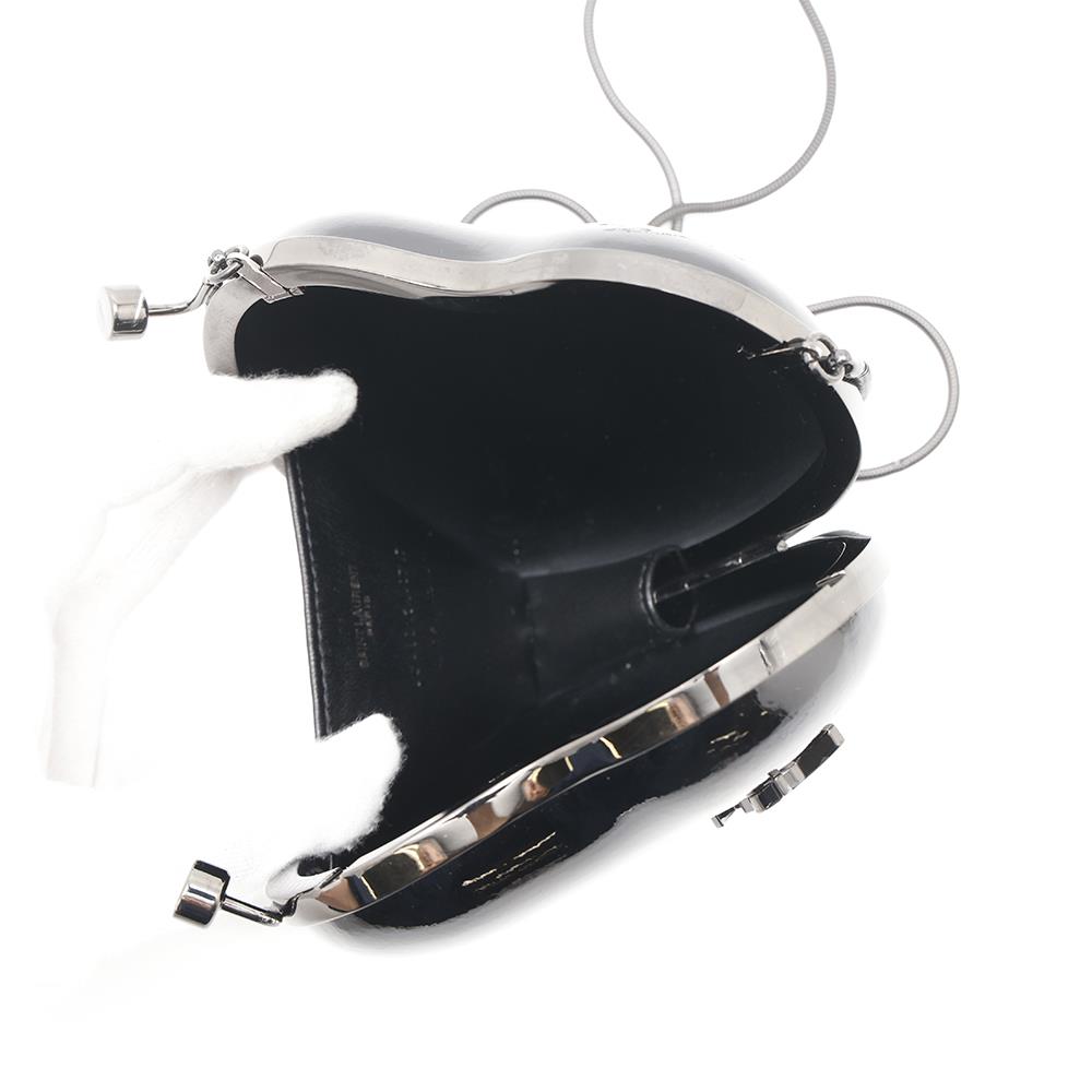 SAINT LAURENT PARIS Lovebox Shoulder Bag Black466212 Patent Leather