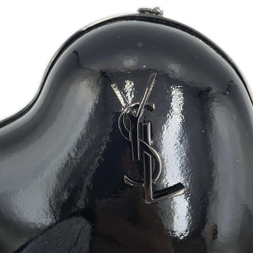 SAINT LAURENT PARIS Lovebox Shoulder Bag Black466212 Patent Leather