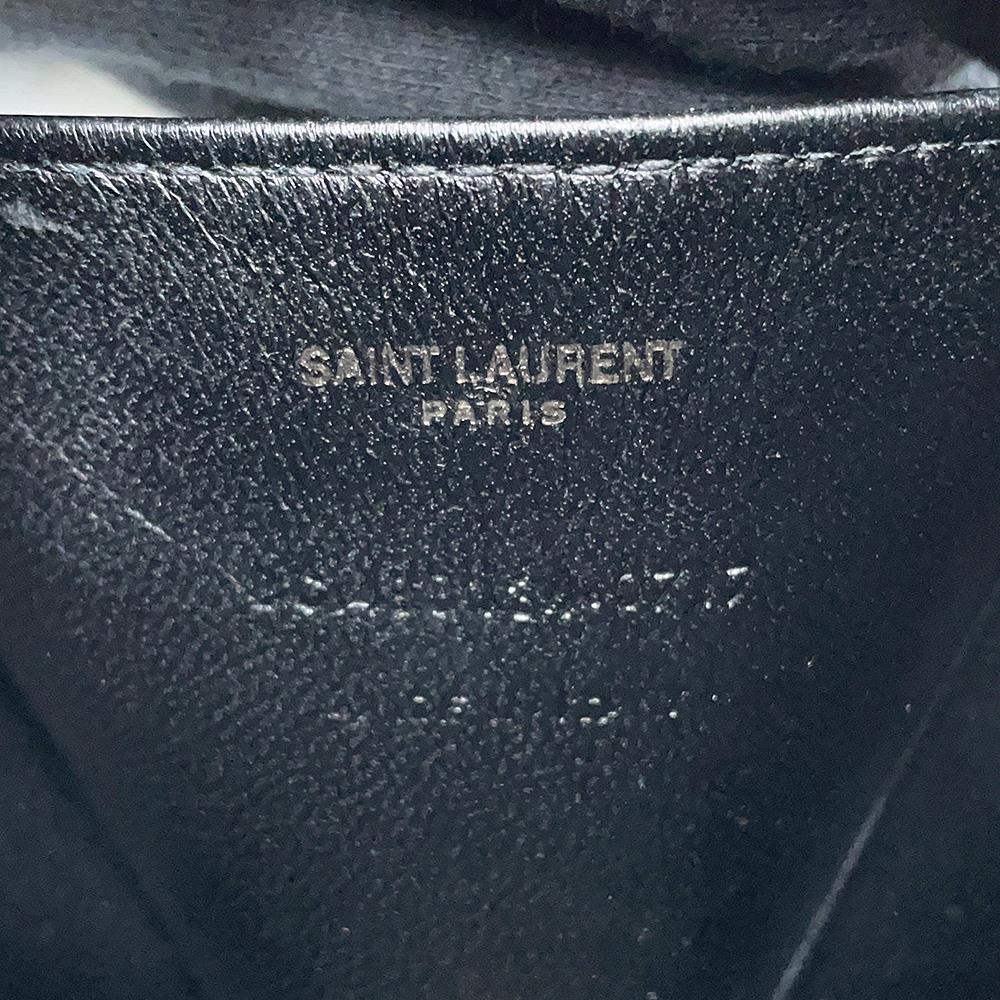 SAINT LAURENT PARIS Lovebox Shoulder Bag Black466212 Patent Leather