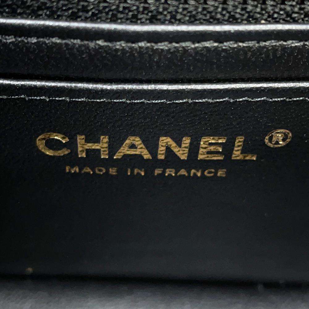 CHANEL Matelasse Mini Classic Handbag BlackA69900 Lambskin Size 20