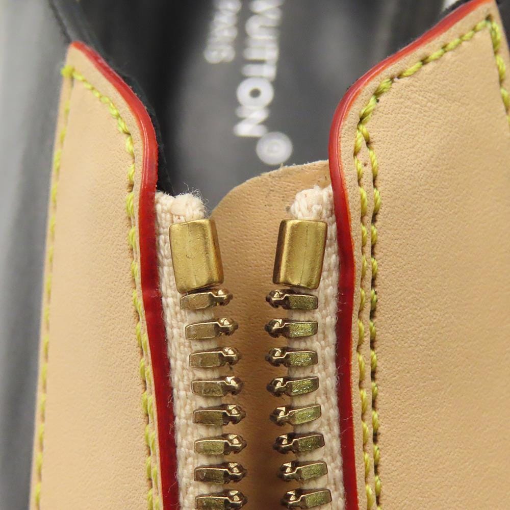 LOUIS VUITTON Allure Pumps Black1AD301 Calf Leather Size 35 1/2