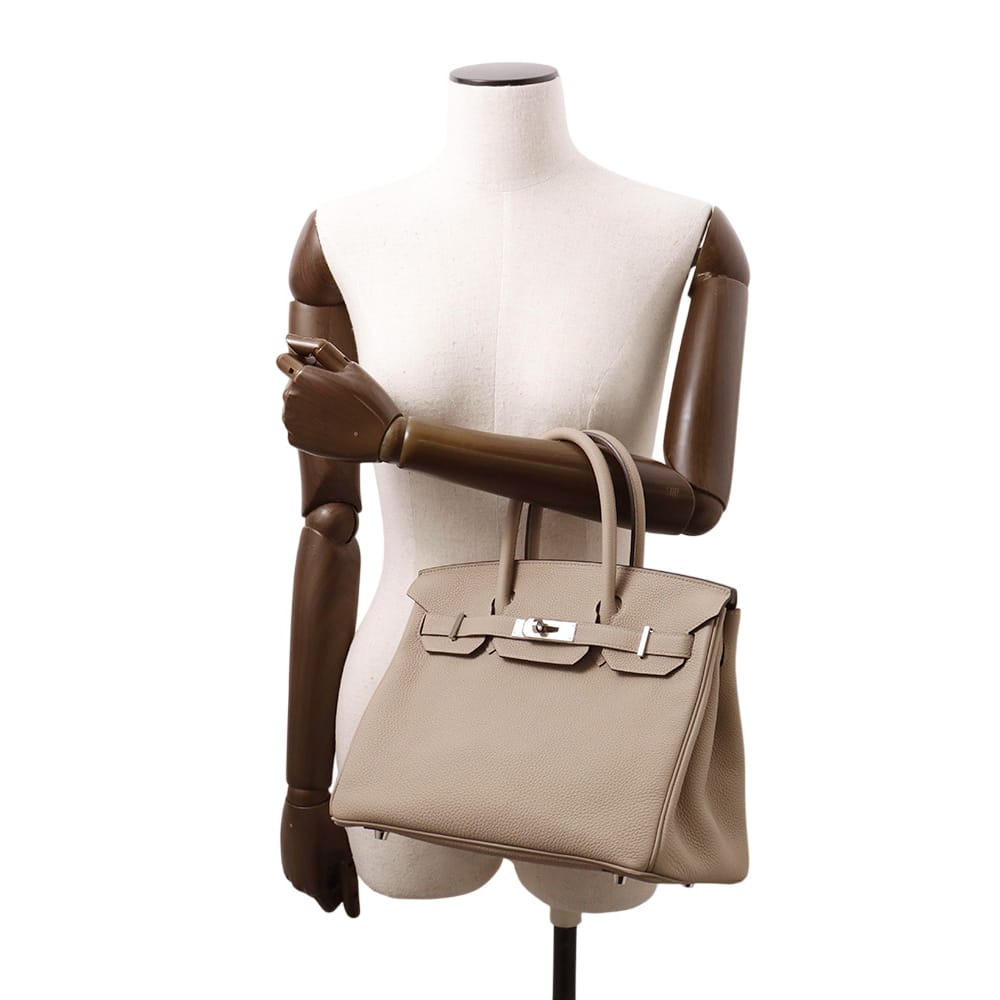 HERMES Birkin Gris Tourterelle Togo Leather Size 30