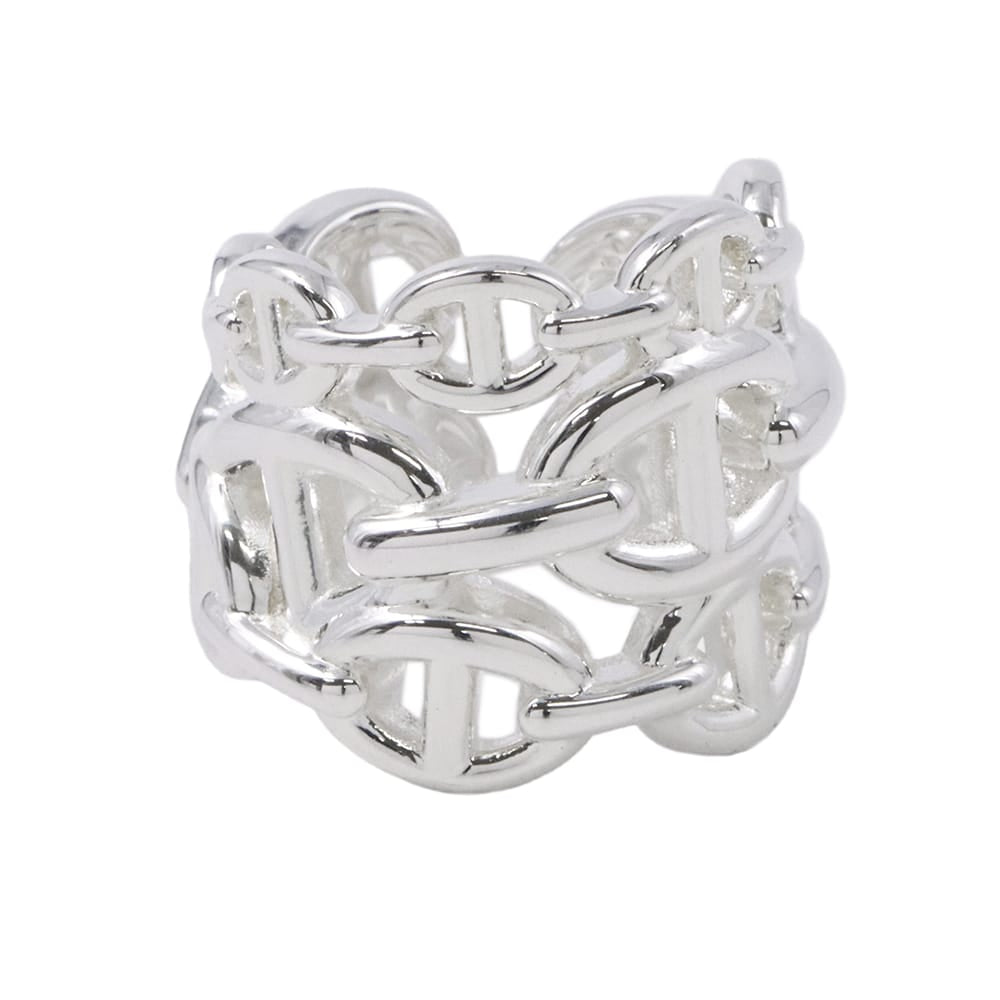 HERMES Chaine d'Ancre Anchene Ring Size GM/48/#8 SV925