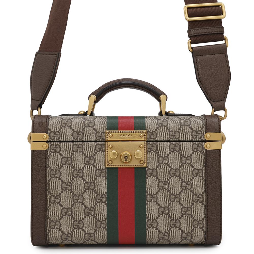 GUCCI Beauty case Beige/Brown?722181 GG SupremeCanvas