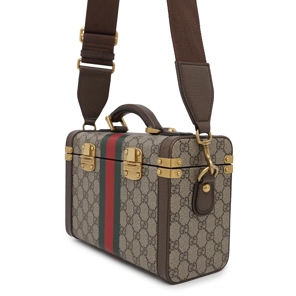 GUCCI Beauty case Beige/Brown?722181 GG SupremeCanvas