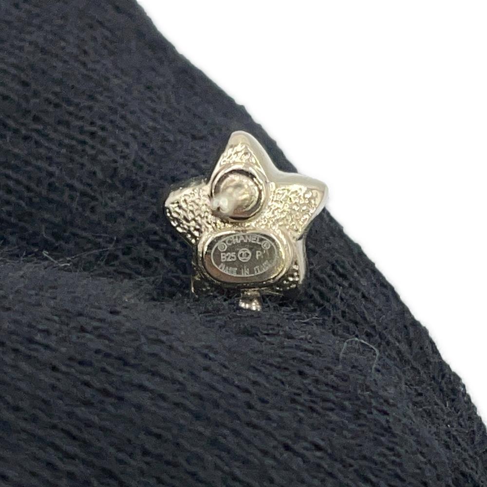 CHANEL CC Logo Earrings Star Champagne Gold/PinkA211 Gold Plated Strass