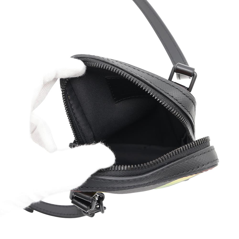 LOUIS VUITTON Danube Messenger Noir/Righe RainbowM30332 Taiga Leather