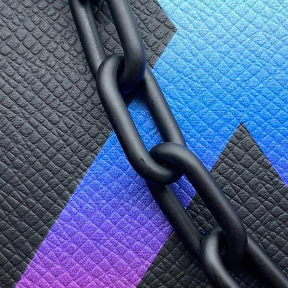 LOUIS VUITTON Danube Messenger Noir/Righe RainbowM30332 Taiga Leather