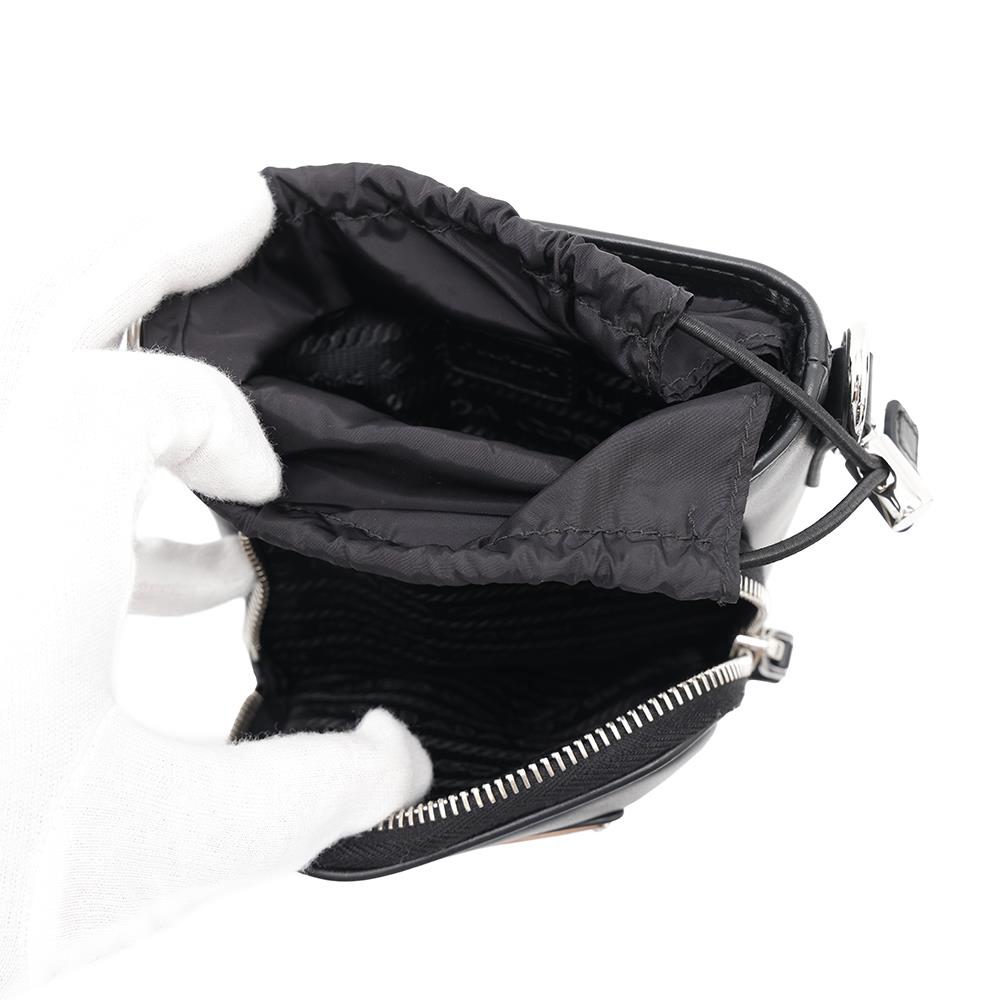 PRADA Smartphone case Black2ZH155 Leather