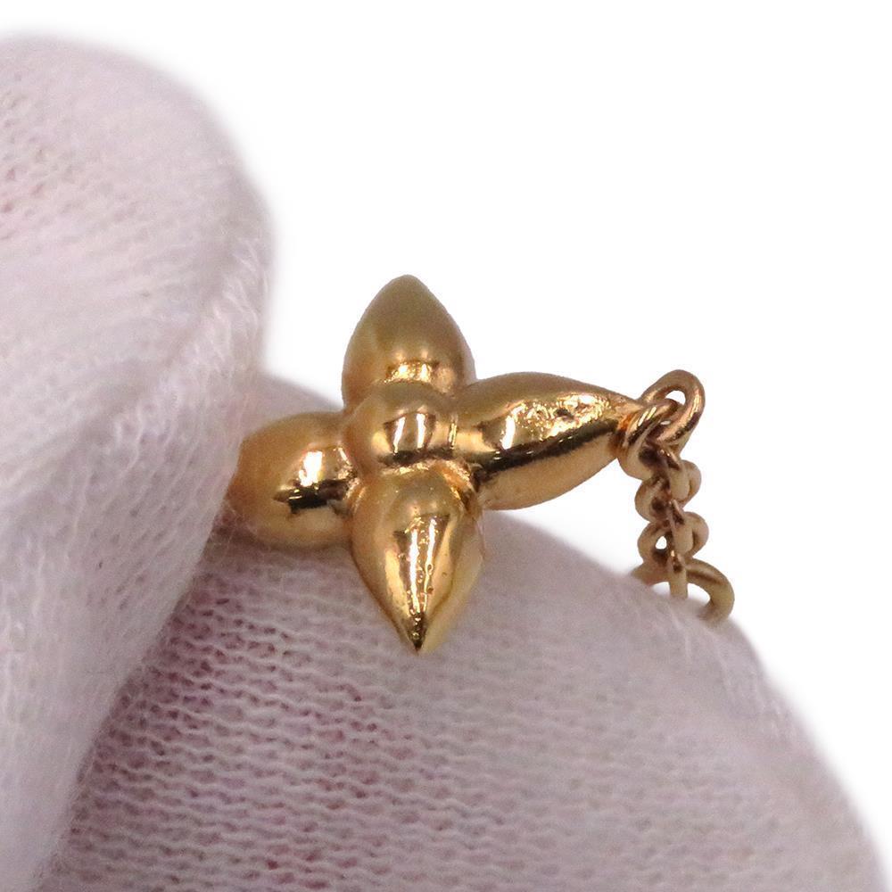 LOUIS VUITTON Necklace Louisa GoldM01610 Metal Faux Pearl