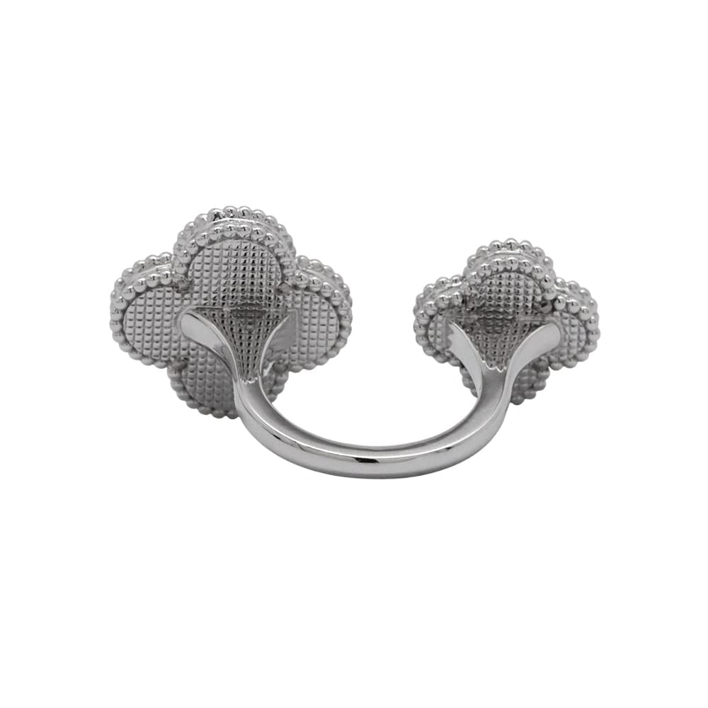 Van Cleef & Arpels Magic Alhambra Entre Le Door Ring Size 56/#16VCARN05656/VCARN05600 18K White Gold