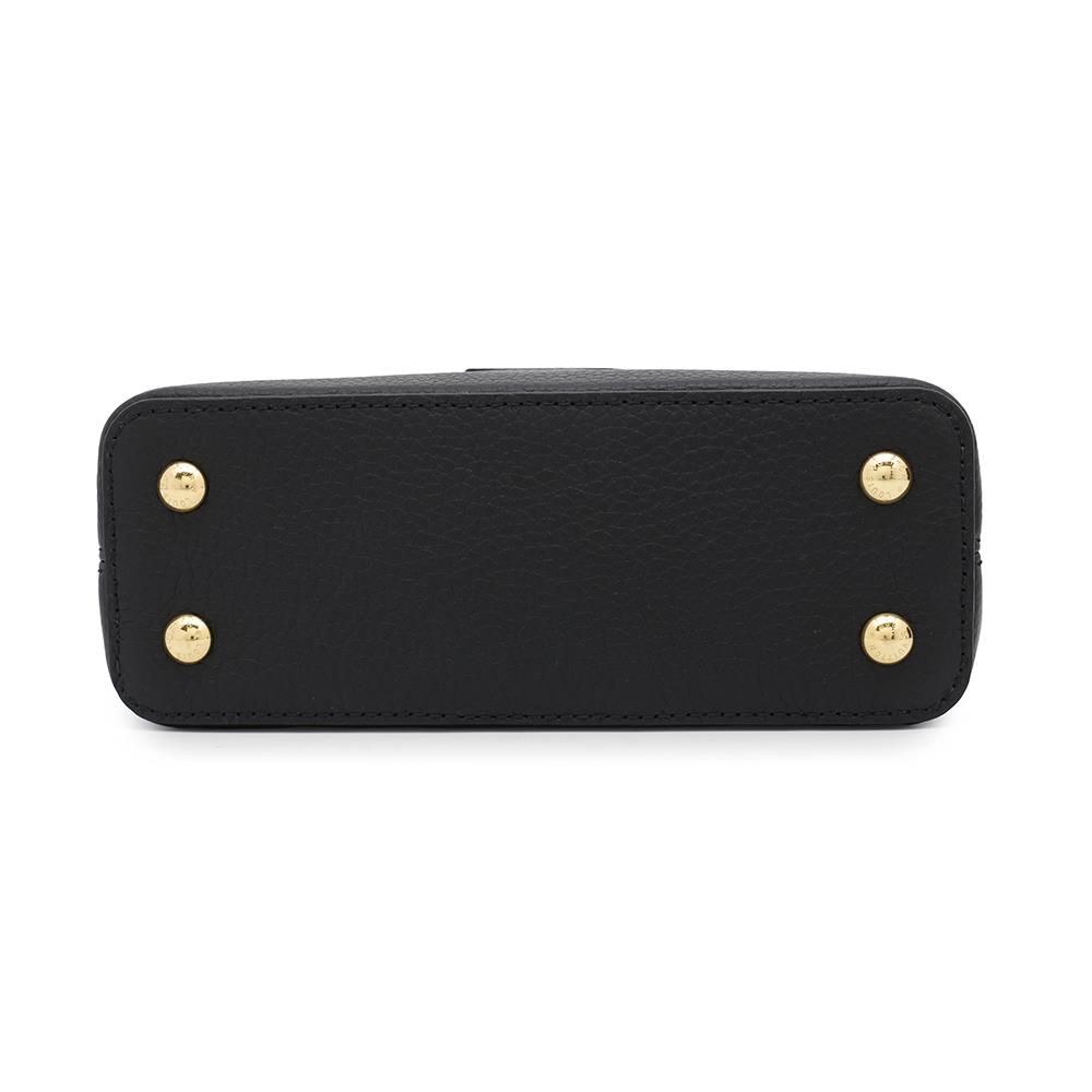 LOUIS VUITTON Capucines NoirM56071 Taurillon Leather Size MINI