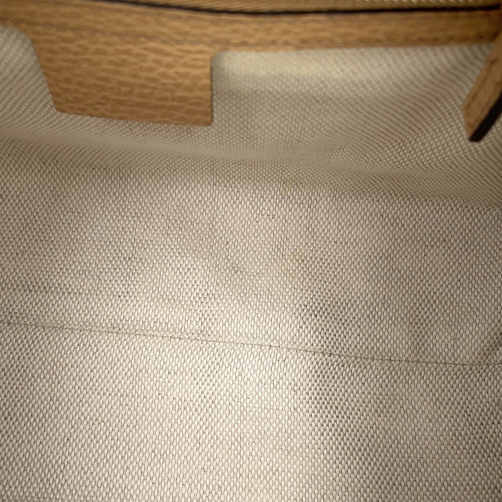 GUCCI Soho Interlocking 2WAY Tote Bag Beige607722 Leather