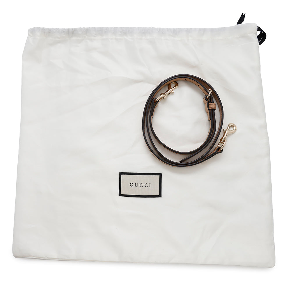 GUCCI Soho Interlocking 2WAY Tote Bag Beige607722 Leather