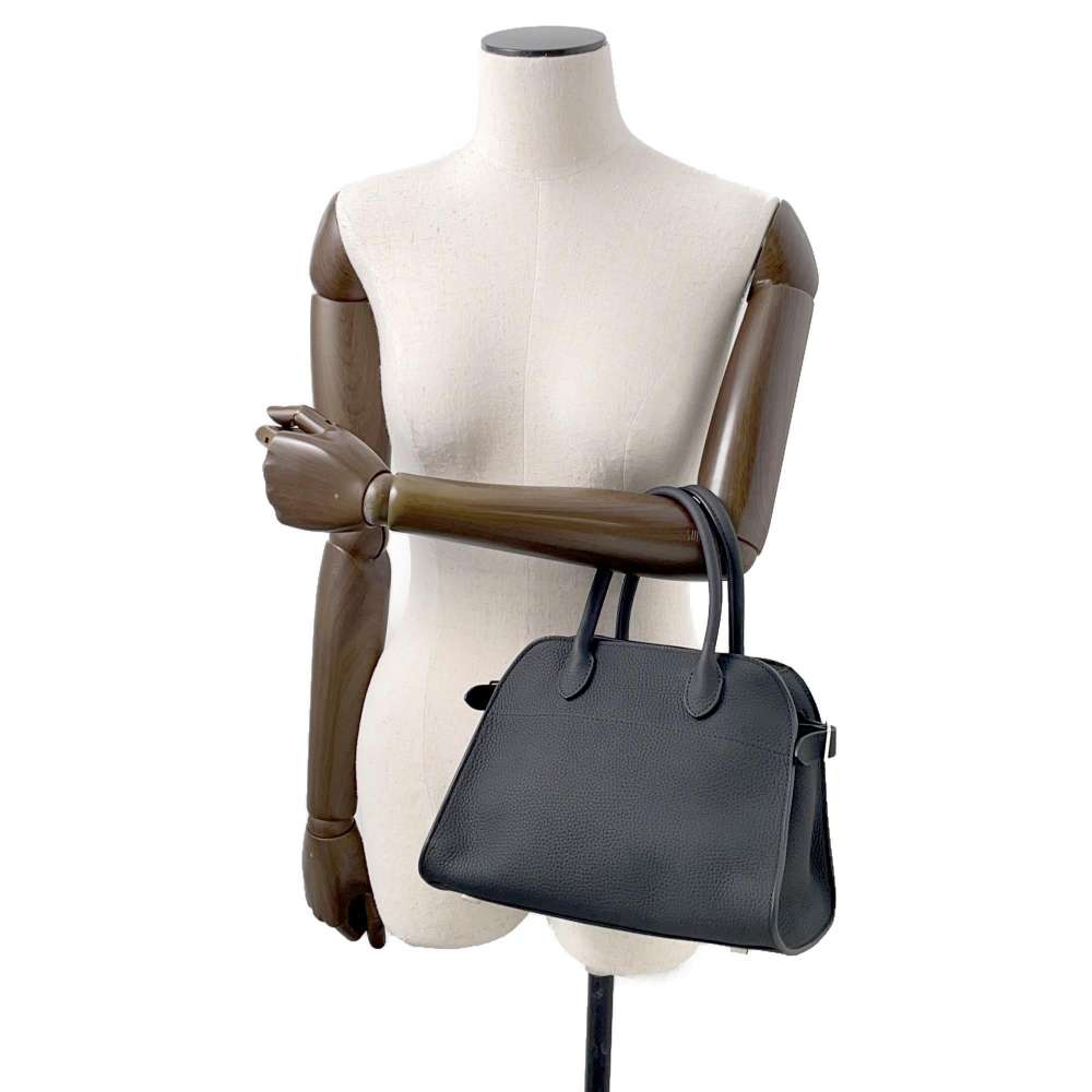 The Row Soft Margaux MARGAUX 10 BlackW1190L133 Leather Size 10
