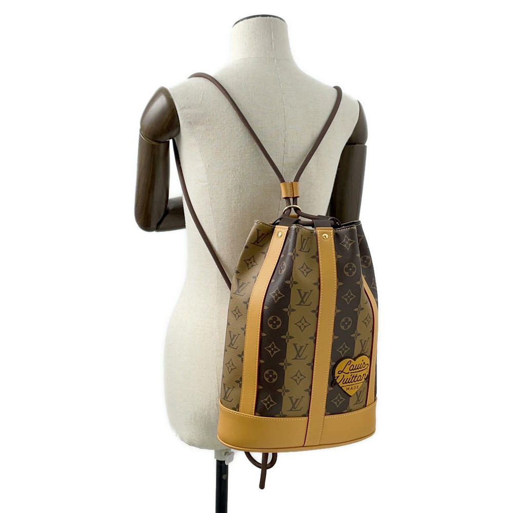 LOUIS VUITTON Randonnee Messenger NIGOCollaboration Marron/NoirM45968 Monogram stripe
